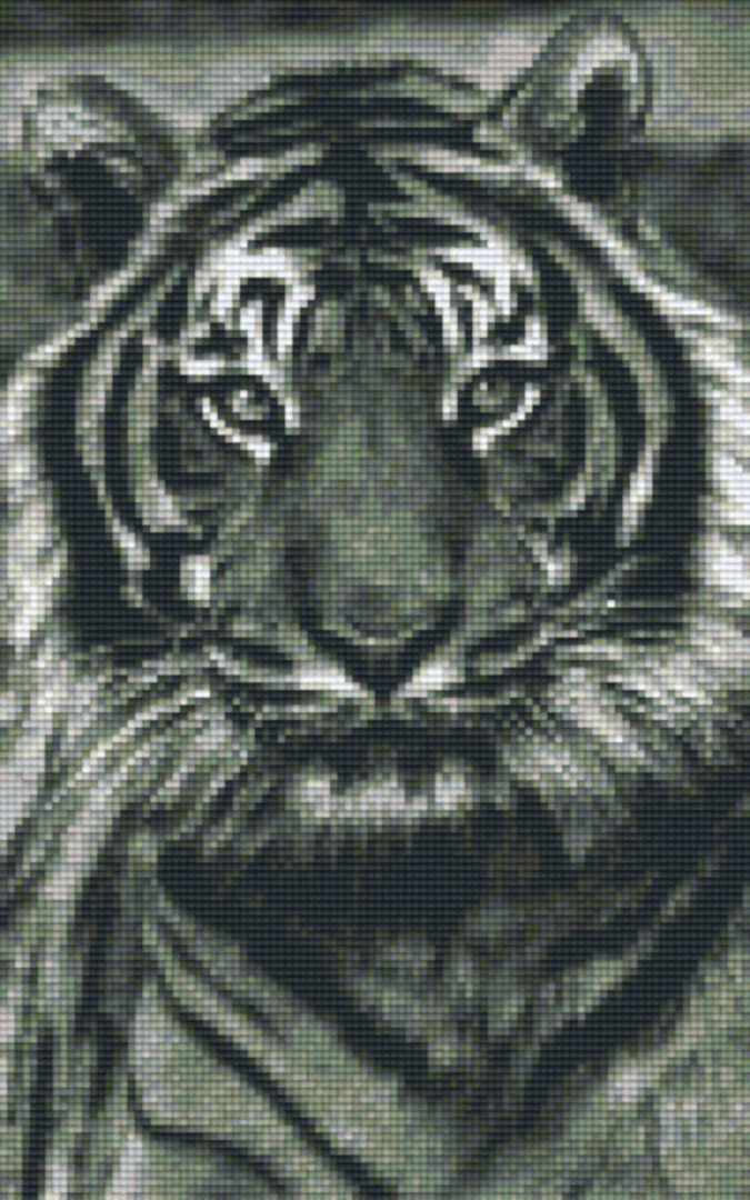 Tiger 3 Eight [8] Baseplate PixelHobby Mini-mosaic Art Kit image 0